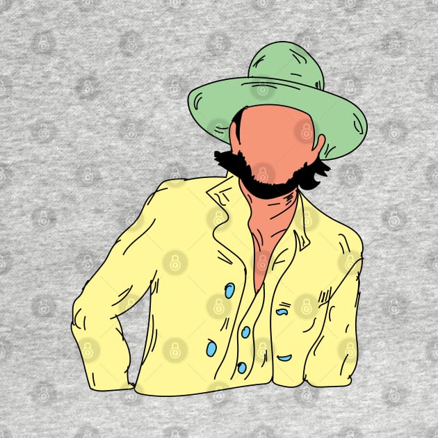 Illustration men yellow Hat by Play And Create